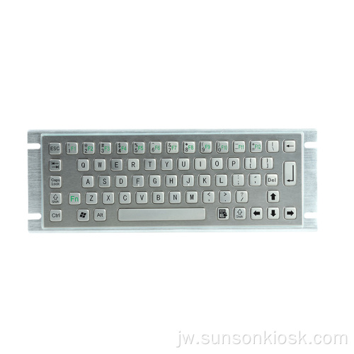 Waterproof IP65 Informasi Kiosk Metal Keyboard
